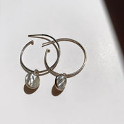 Hoop Loop Earrings in Silver