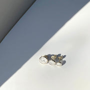 Stud Bud Earrings in Silver