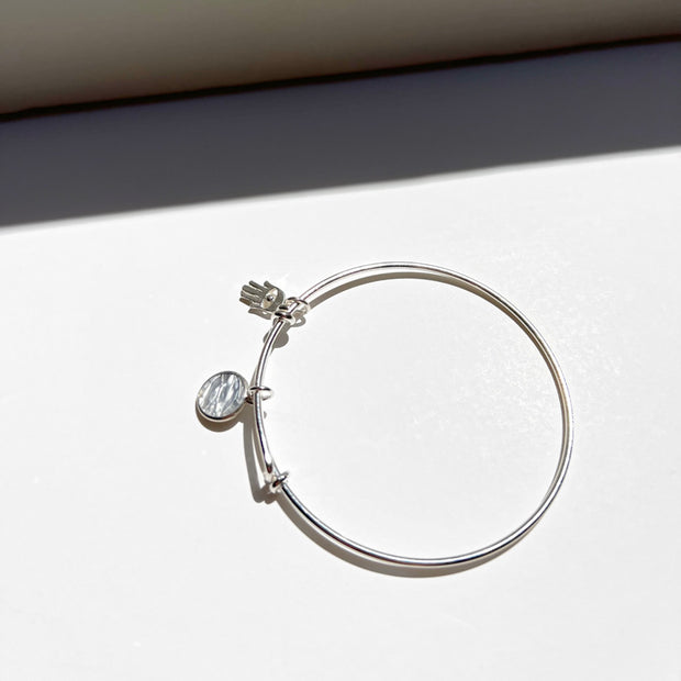 Charm On Bracelet in Silver