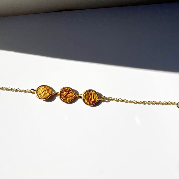 In A Row Bracelet in gold