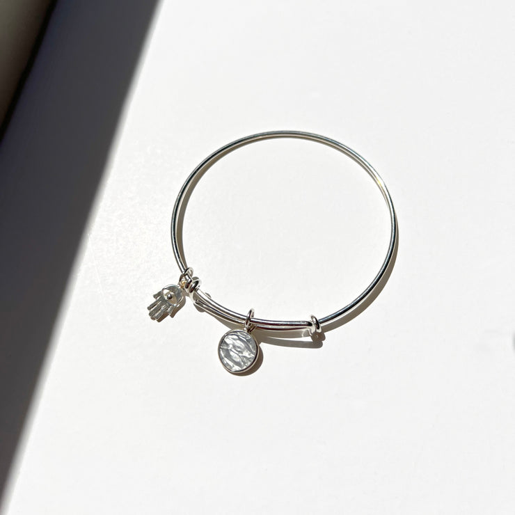 Charm On Bracelet in Silver