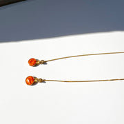Hang In There Threader Earrings in Gold