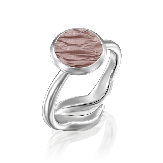 Hug Me Round Ring in Silver