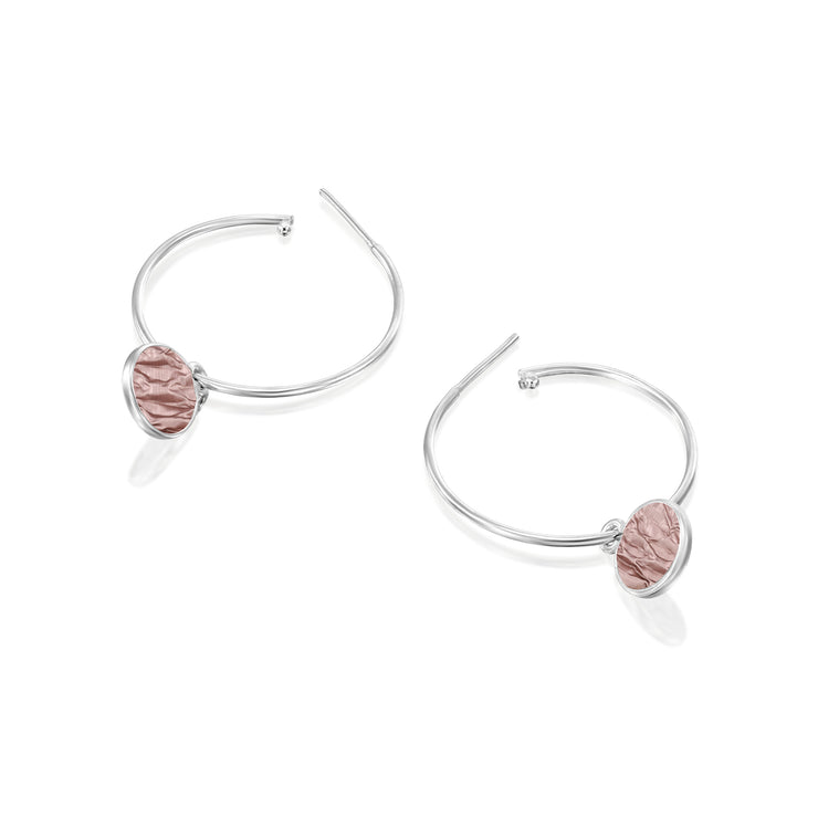 Hoop Loop Earrings in Silver