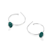 Hoop Loop Earrings in Silver