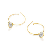 Hoop Loop Earrings in gold