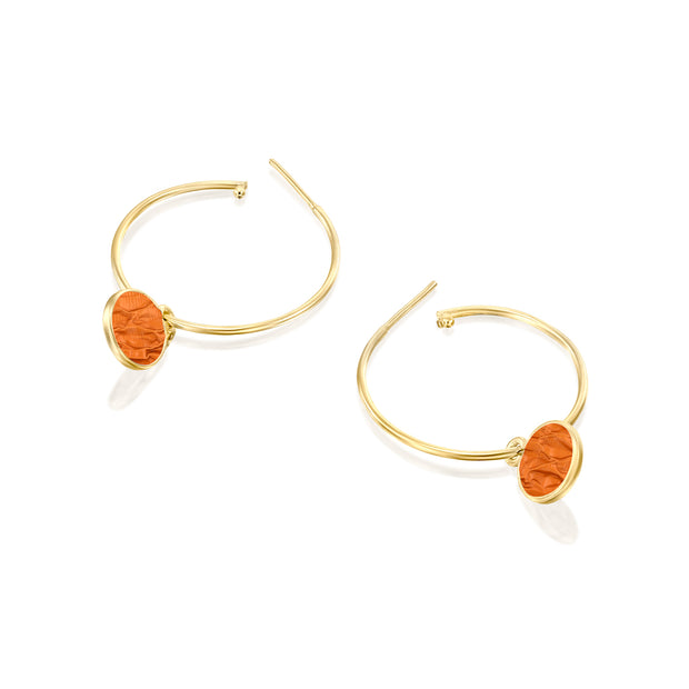 Hoop Loop Earrings in gold