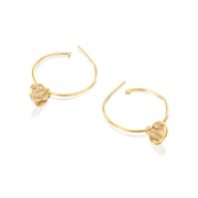 Hoop Loop Earrings in gold