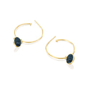 Hoop Loop Earrings in gold