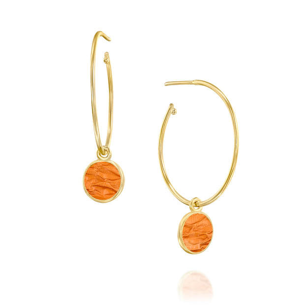 Hoop Loop Earrings in gold