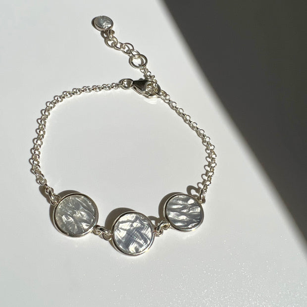 In A Row Bracelet in Silver