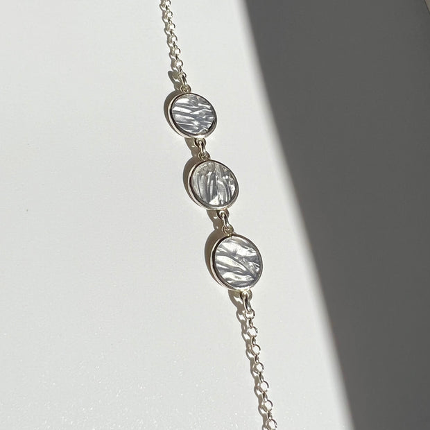 In A Row Bracelet in Silver