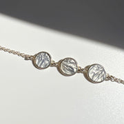 In A Row Bracelet in Silver