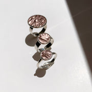Hug Me Round Ring in Silver