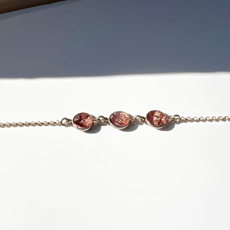 In A Row Bracelet in Silver