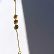 Tricolor Ombre Bracelate in Gold