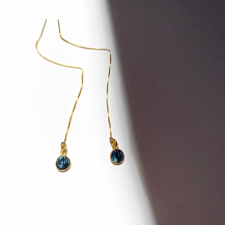 Hang In There Threader Earrings in Gold