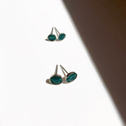Stud Bud Earrings in Silver