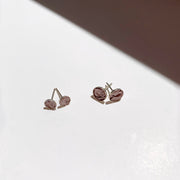 Stud Bud Earrings in Silver